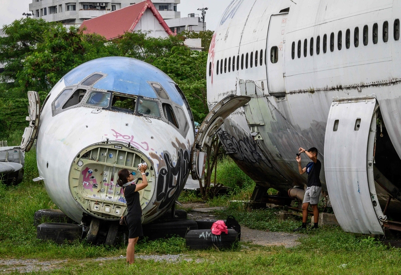 Bãi máy bay bỏ hoang ở Bangkok gây tò mò với du khách