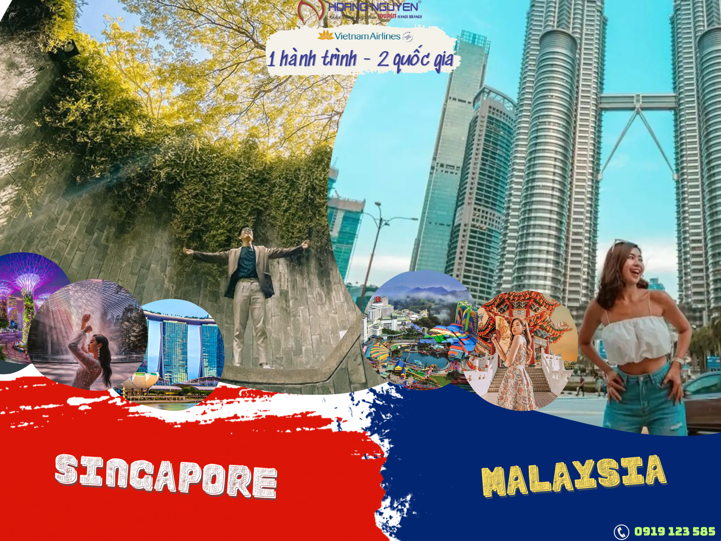 Tour SINGAPORE - MALAYSIA năm 2023 - Bay Vietnam Airlines